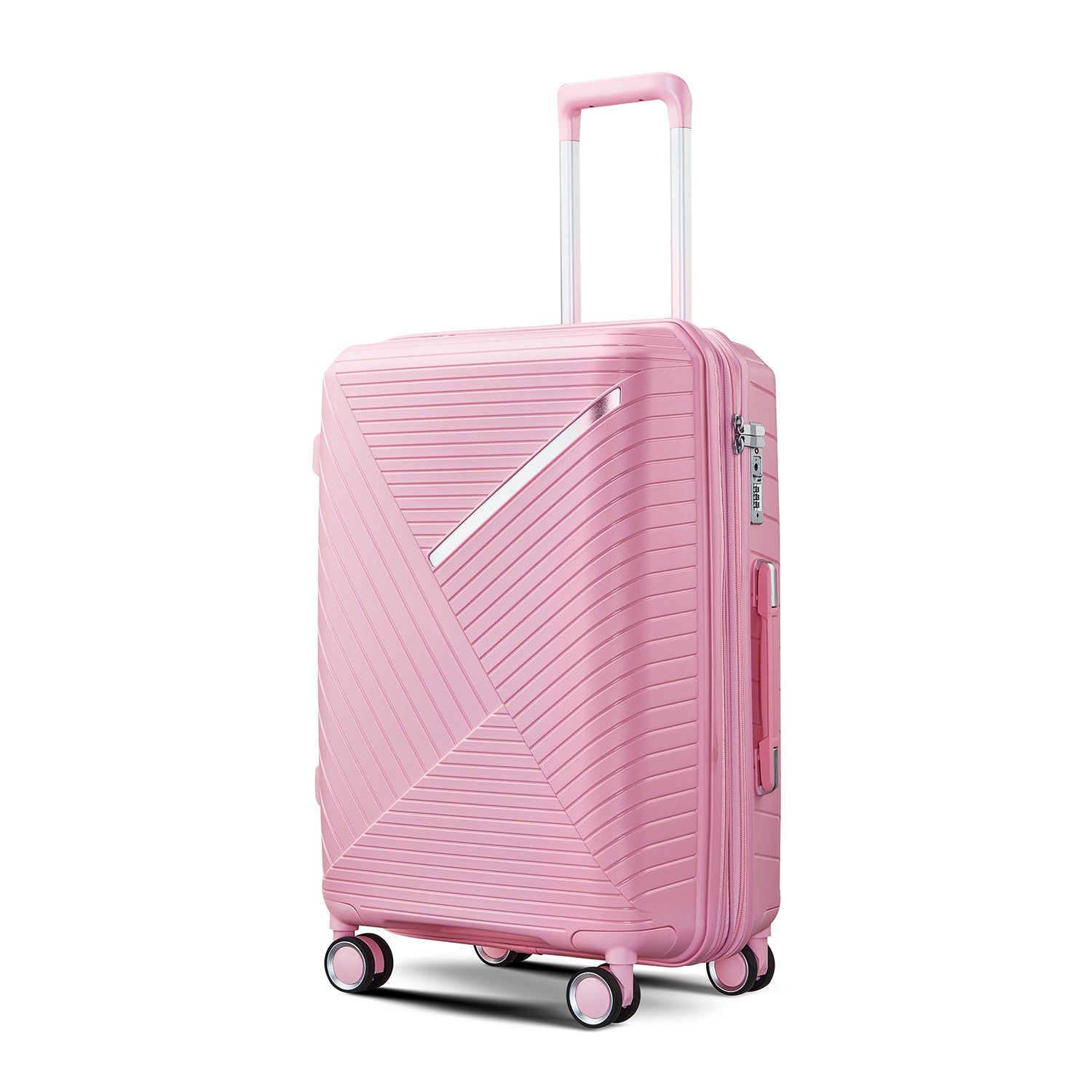 HAOYYE Luggage Sets 4 Piece(14/20/24/28), Expandable Lightweight Suitcase with 4 Double 360 Degrees Mute Spinner Wheels PP Materials Durable TSA Lock Travel Luggage Sturdy Space-Saving Heavy Duty Adults