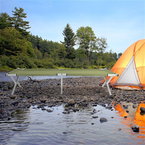 HAOYYE Portable Folding Camping Cot with Carrying Bag,  Lightweight and Durable Folding Bed for Outdoor Camping, Hiking, Travel, and Relaxation