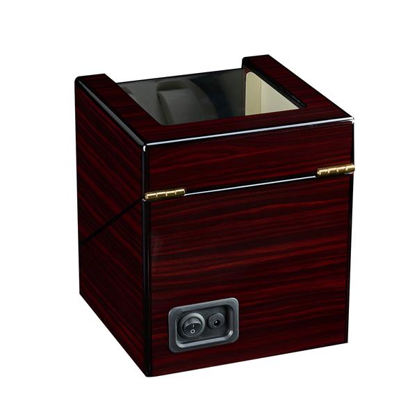 HAOYYE Double Watch Winder, Automatic Rotation Wood Display Case, Sturdy And Durable Design, Multifunctional Watch Storage Organizer, Modern Space-Saving Storage Solution, Practical And Stylish Home Organizer For Men’s And Women’s Watches