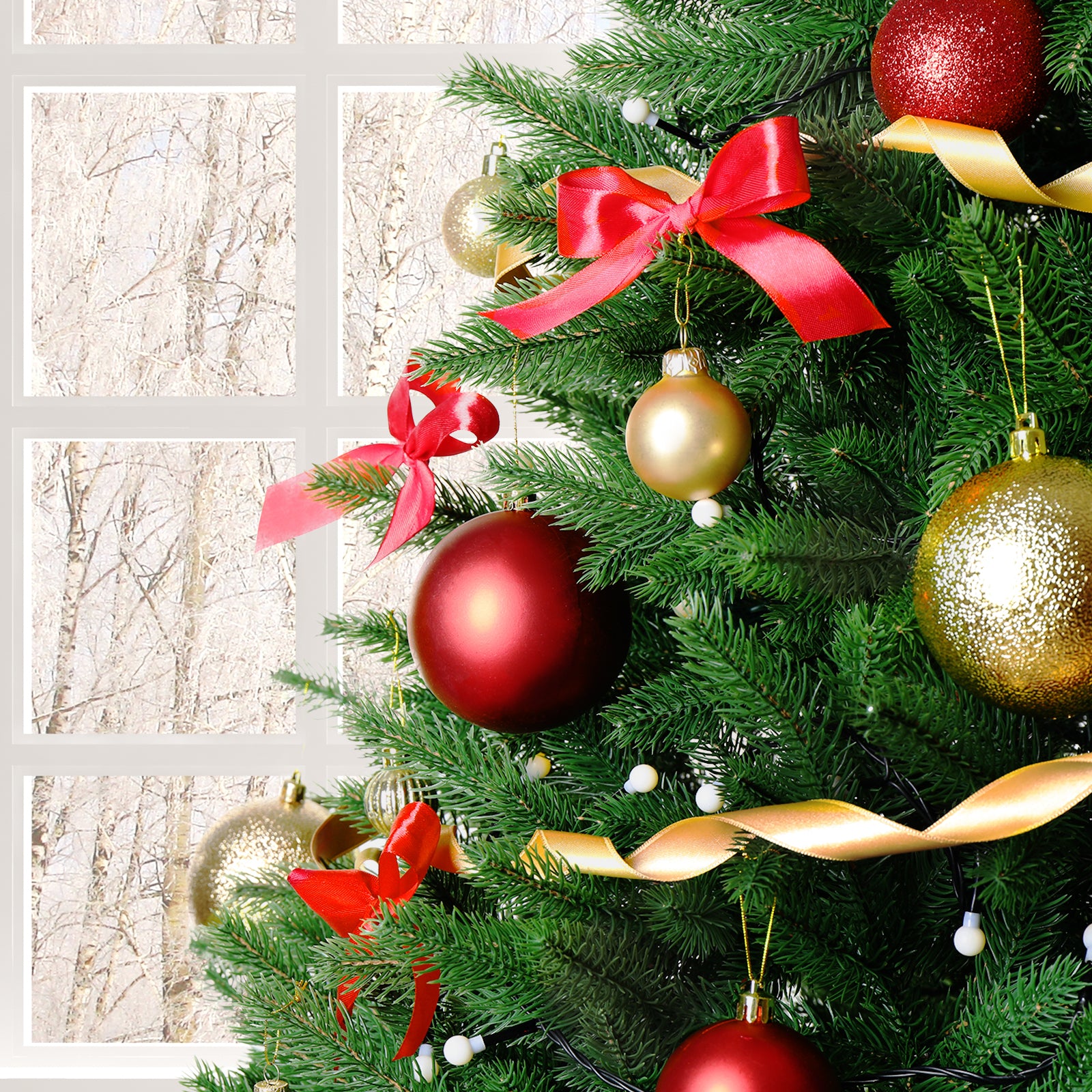 HAOYYE Green 6ft Artificial Christmas Tree with 1050 Branches, Realistic PVC Needles, Sturdy Metal Base with 3 Screws for Stability, Easy Assembly Holiday Decoration for Home, Office, and Event Celebrations
