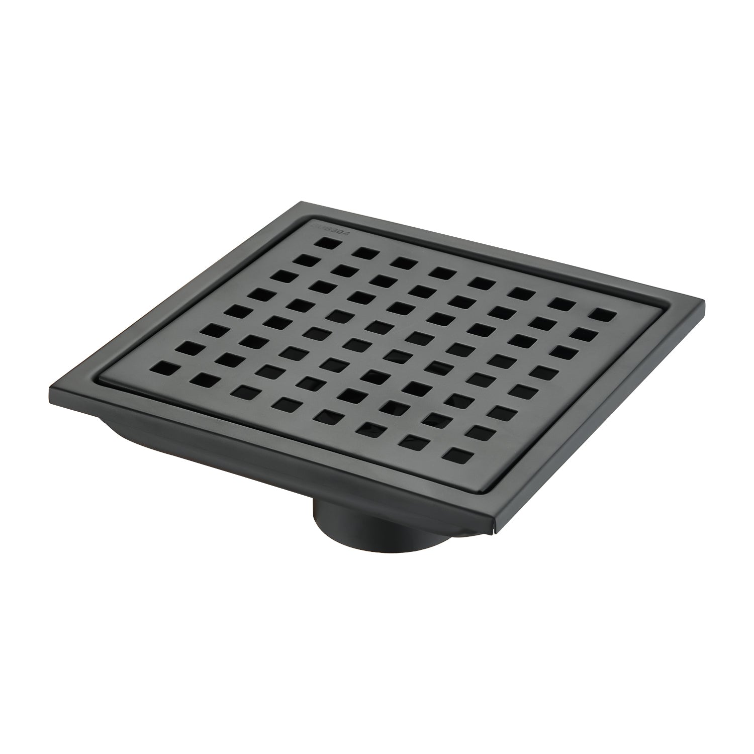 HAOYYE 6 Inch Square Shower Floor Drain Sturdy Space-Saving Heavy Duty Modern Design Adults Dorm Room Easy Assembly Bedroom Furniture