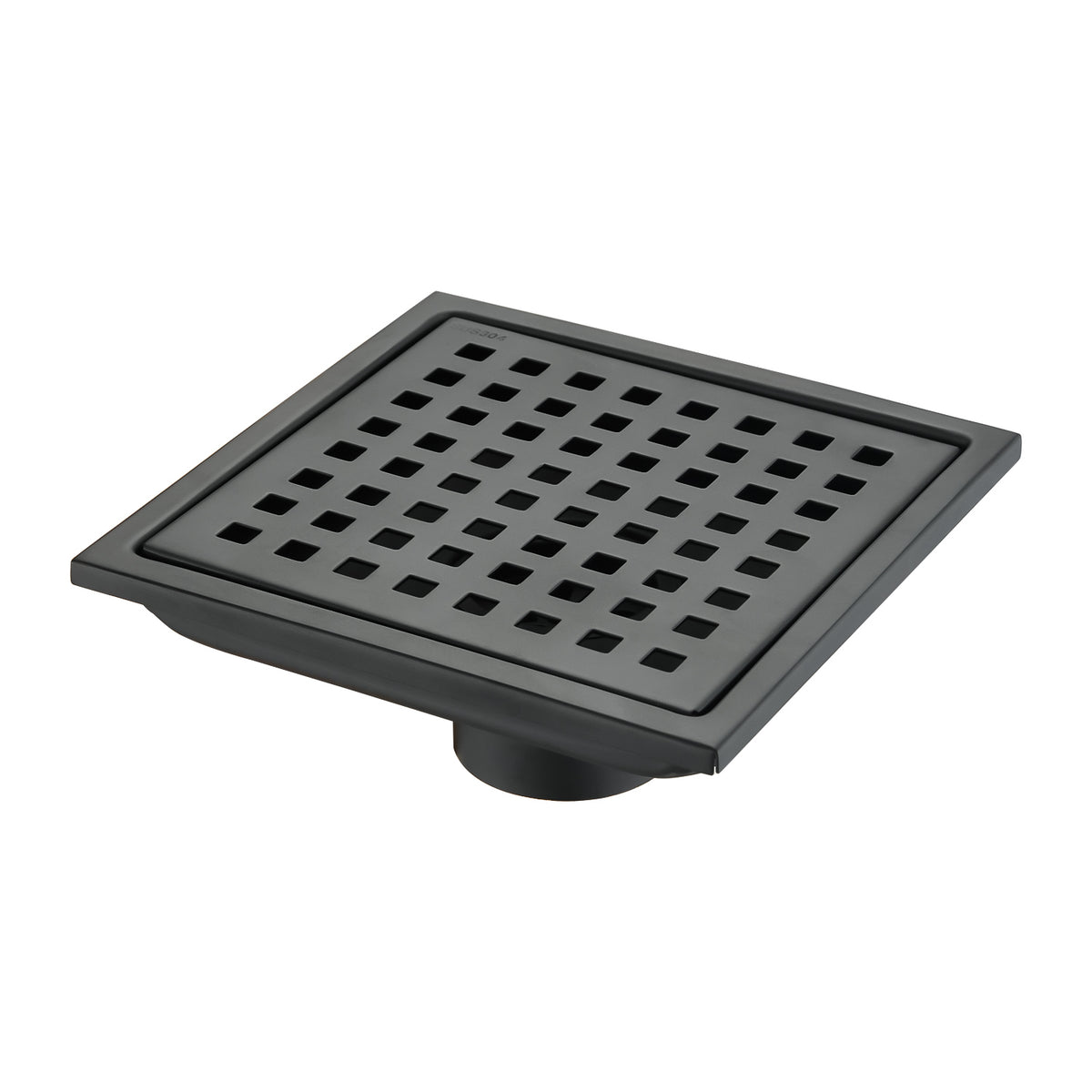 HAOYYE 6 Inch Square Shower Floor Drain Sturdy Space-Saving Heavy Duty Modern Design Adults Dorm Room Easy Assembly Bedroom Furniture
