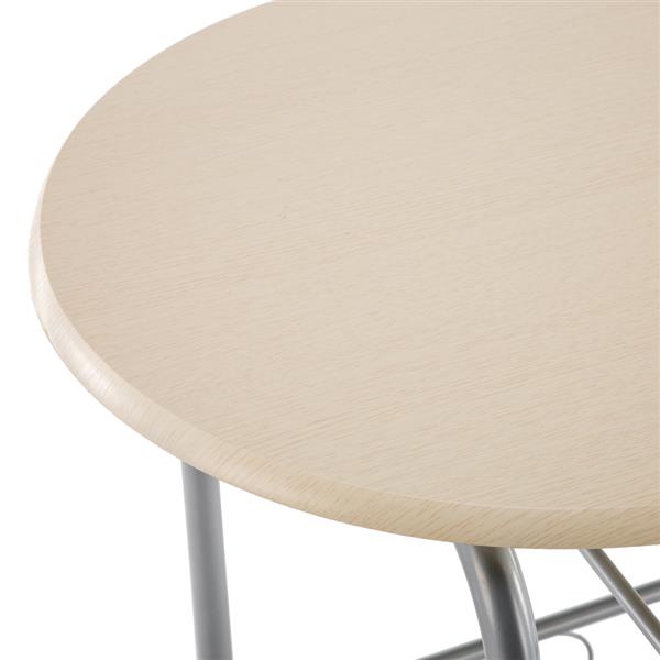 HAOYYE Breakfast Table Set Natural Durable Design Sturdy Multifunctional Modern Space-Saving Stylish Storage Solution Practical Organizer for Kitchen or Dining Room