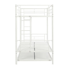 HAOYYE METAL Bunk Bed with trundle WHITE Sturdy Space-Saving Heavy Duty Modern Design Easy Assembly Durable Stylish Home Furniture Versatile