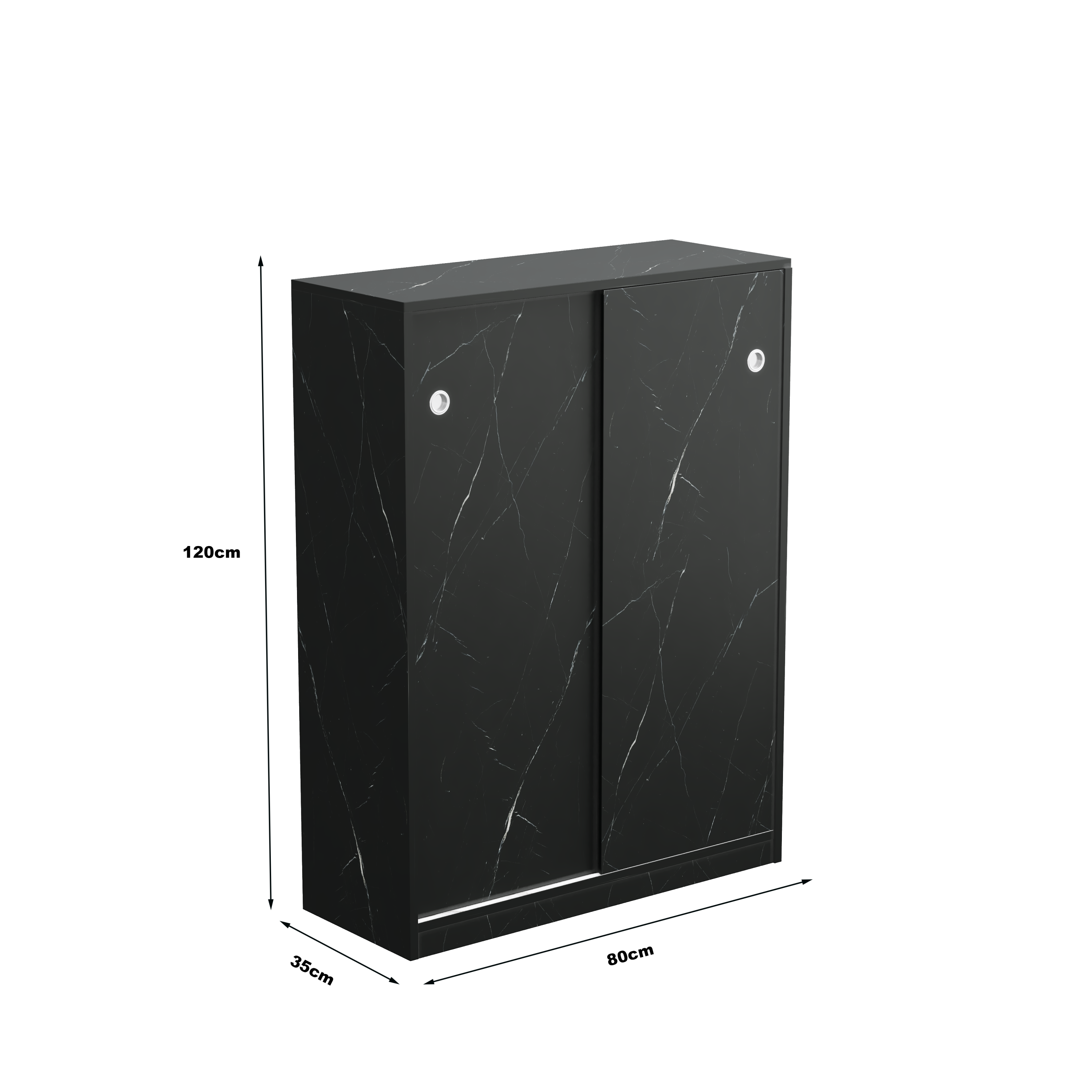 HAOYYE Marble black shoe cabient with sliding door have 6 layers can storage at least30 pairs shoes Sturdy Space-Saving Heavy Duty Modern Design Adults Dorm Room Easy Assembly Bedroom Furniture