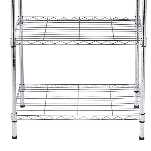 HAOYYE 5-Tier Wire Shelving Unit – Heavy-Duty Adjustable Metal Storage Shelves With Sturdy Steel Construction, Perfect For Garage, Kitchen, Pantry, And Office Organization, Durable And Space-Saving Design, Premium Quality Home Storage Solution