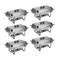 HAOYYE Buffet Catering Dish For Home and Outdoor 6 Pcs/ Sets Sturdy Space-Saving Heavy Duty Modern Design Adults Dorm Room Easy Assembly Bedroom Furniture
