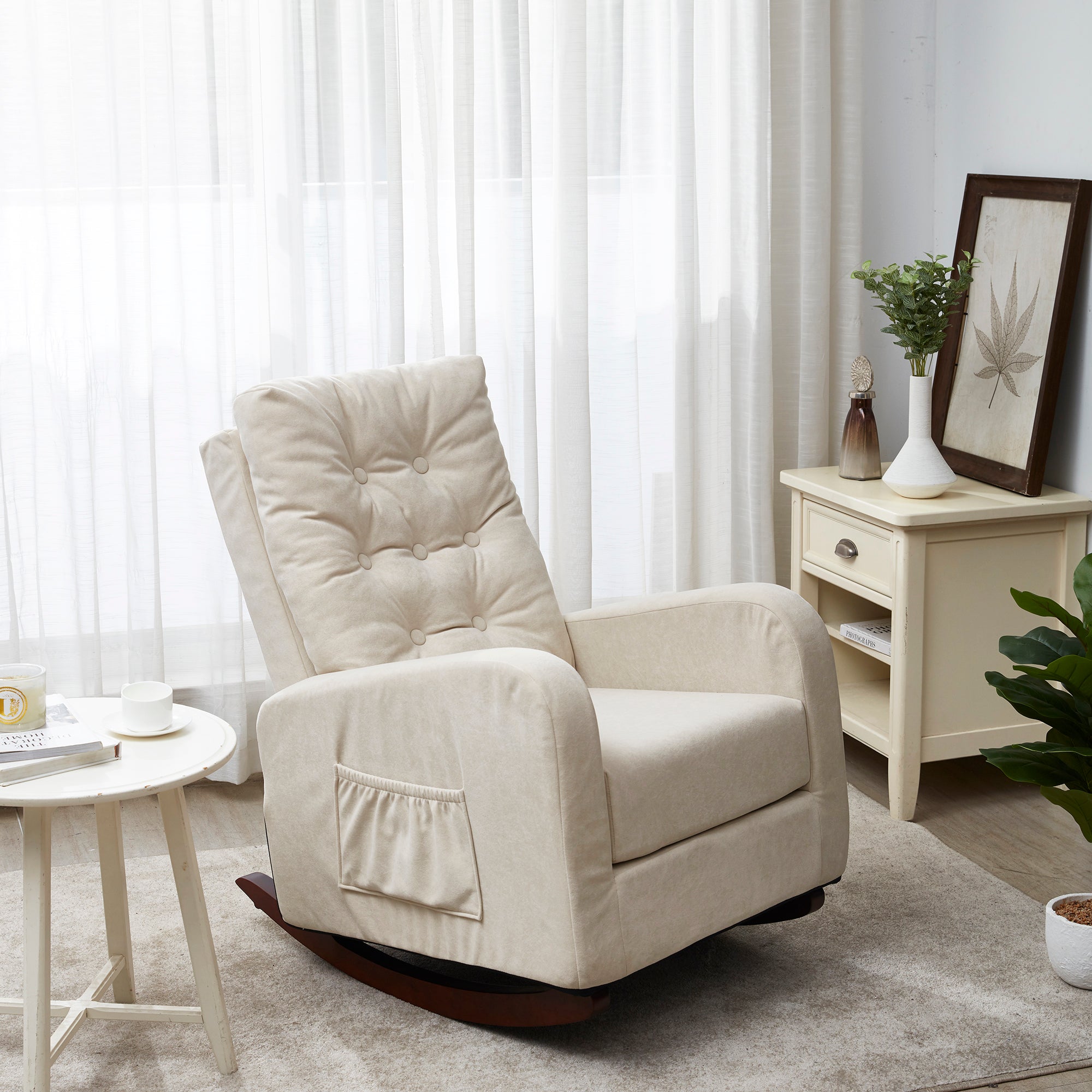 HAOYYE Single sofa reclining chair Japanese chair lazy sofa tatami balcony reclining sofa adjustable chair Sturdy Space-Saving Heavy Duty Modern Design Adults Dorm Room Easy Assembly Bedroom Furniture
