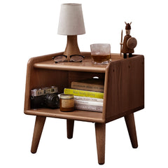 HAOYYE Pure Solid Wood Bedside Cabinet Modern Simple Nightstands European Beech Bedside Cabinet Nordic Bedroom Solid Beech Storage Cabinet 0.4m Sturdy Space-Saving Heavy Duty Modern Design Adults