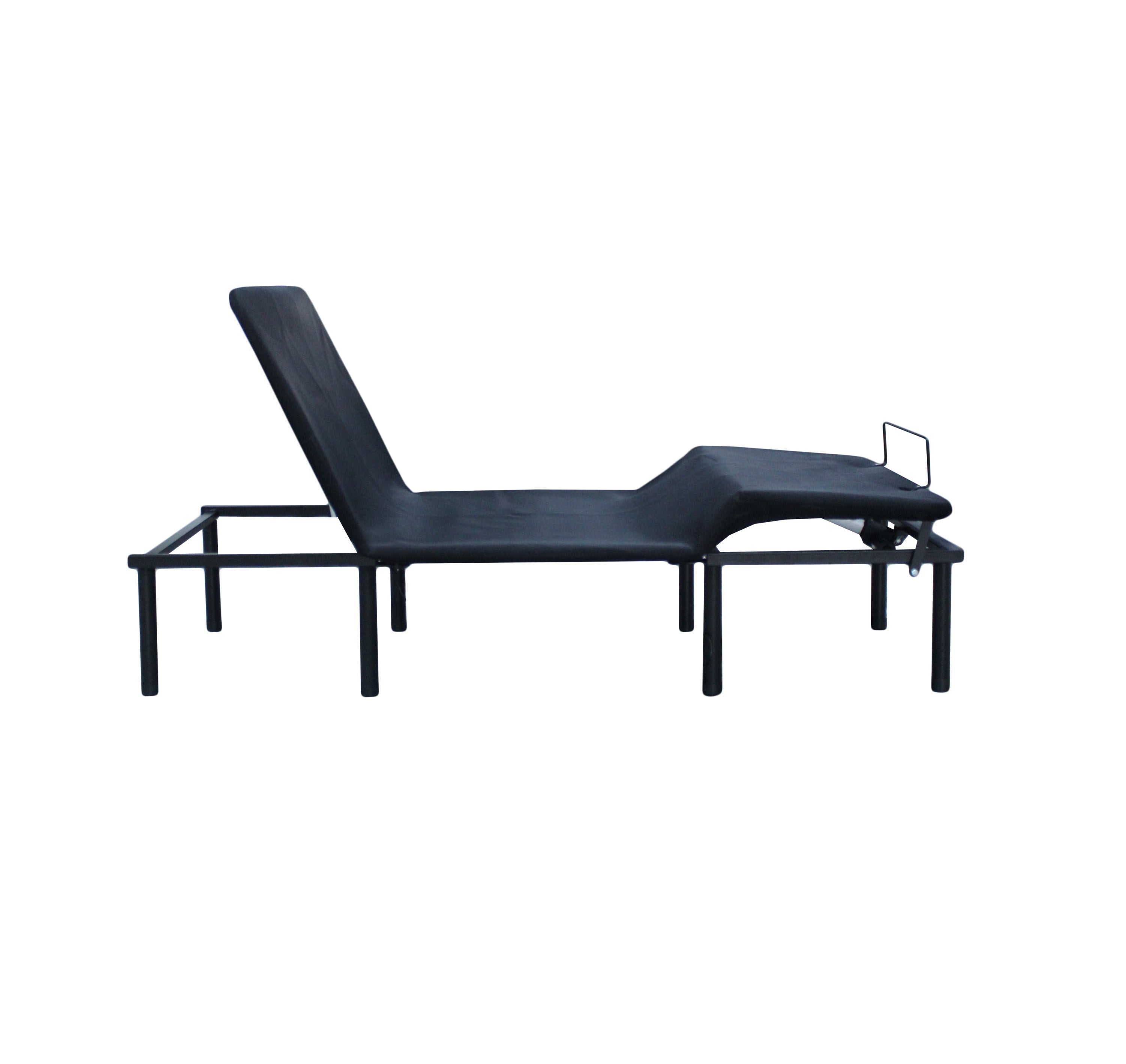 HAOYYE Adjustable Bed Base, Motorized Head and Foot Incline, Three-Fold Design, Quick and Easy Assembly, Space-Saving Heavy Duty Construction, Durable and Stylish Modern Home Furniture, Versatile and Functional for Bedroom Comfort