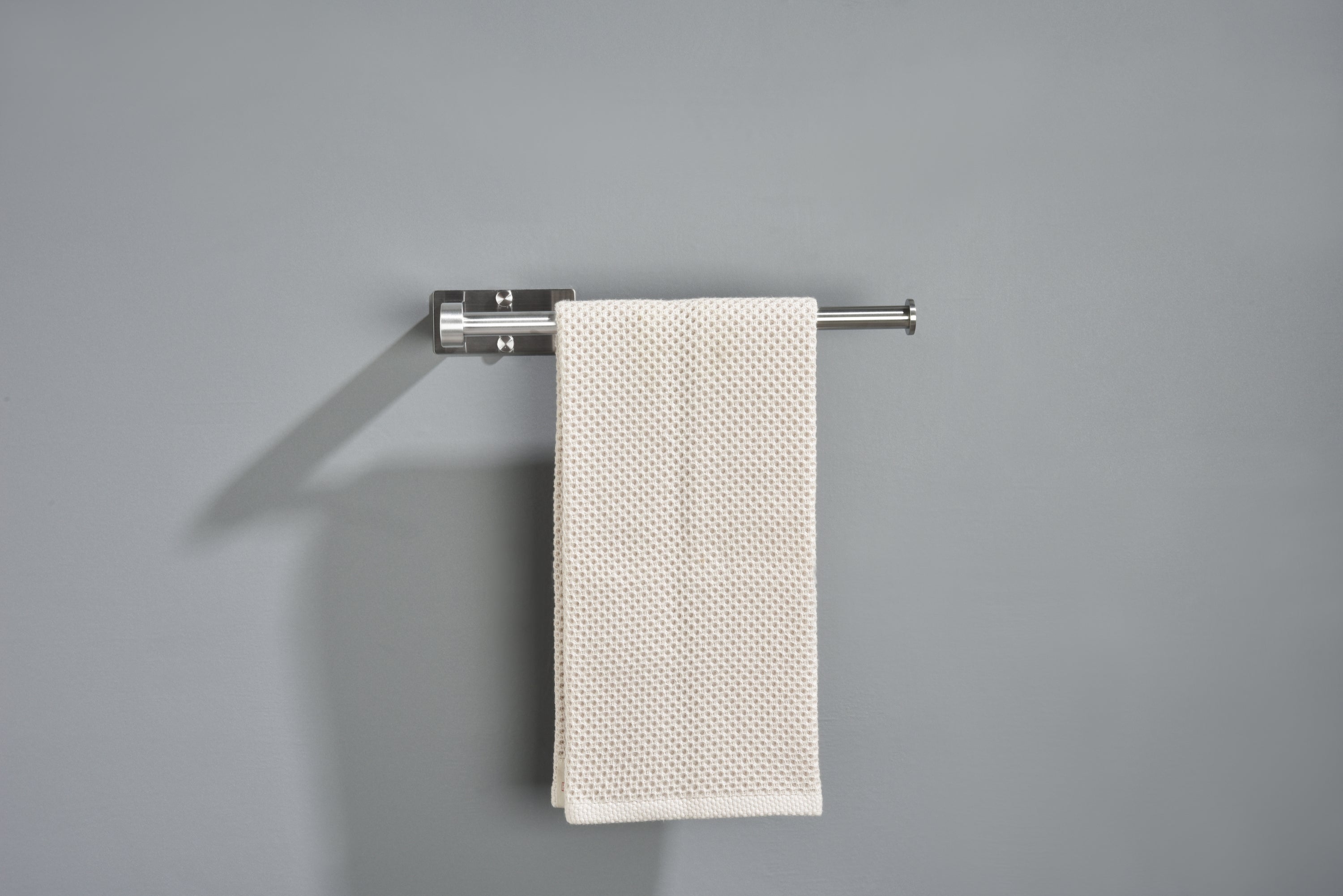 Haoyye Paper Towel Holder 2 Pack, 12 Inch Stainless Steel Under Cabinet Mount with Self-Adhesive or Screws, Space-Saving Paper Towel Rack for Kitchen, Bathroom, or Wall Use, Rustproof and Heavy Duty Towel Bar for Rolls or Wraps
