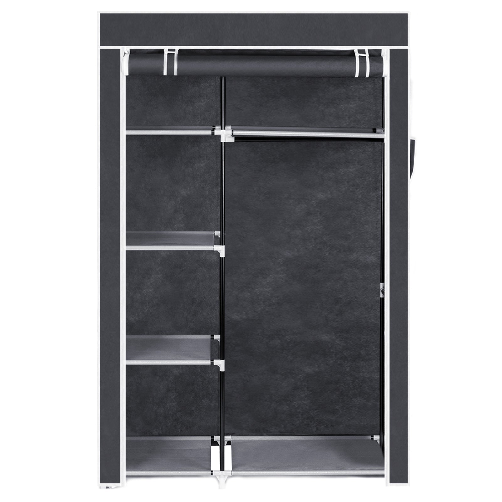 HAOYYE Portable Closet Storage Organizer with Shelves, Durable Space-Saving Wardrobe Clothes Rack, Modern Design, Versatile Use, Premium Quality, Stylish Look for Bedroom, Living Room, Entryway, or Closet