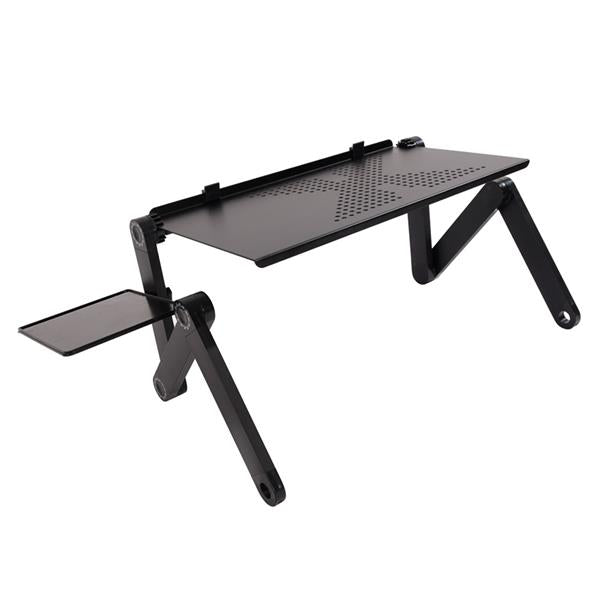 HAOYYE 48 x 26cm Portable Folding Table for Home Use, Assembled Black Table, Compact and Lightweight Design, Soft Cozy Surface, Premium Quality, Multi-Function, Decorative, Comfortable, Perfect for Home, Office, and Travel