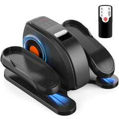 Haoyye Under-Desk Elliptical Machine, Compact & Quiet Mini Pedal Exerciser with Adjustable Speed, LED Display, and Remote Control for Home or Office Workouts