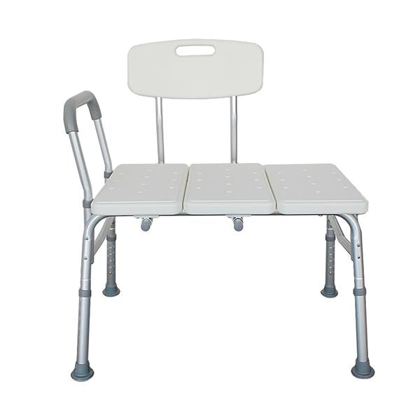 HAOYYE Medical Bathroom Safety Shower Tub Transfer Bench with Wide Comfortable Seat and Padded Handle Durable Lightweight Aluminium Alloy Frame for Senior and Disabled Support Bathing Aid