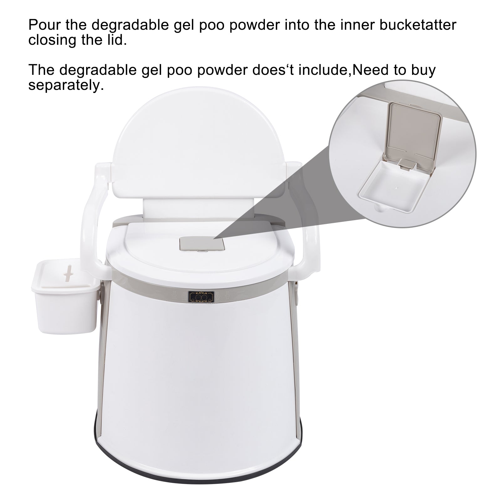 HAOYYE Portable Outdoor Toilet, Compact Travel Toilet for Camping, Hiking, Fishing, and RV Self-Driving, Easy to Use with 5-Gallon Bucket and Anti-Slip Features, Convenient for Outdoor Adventures