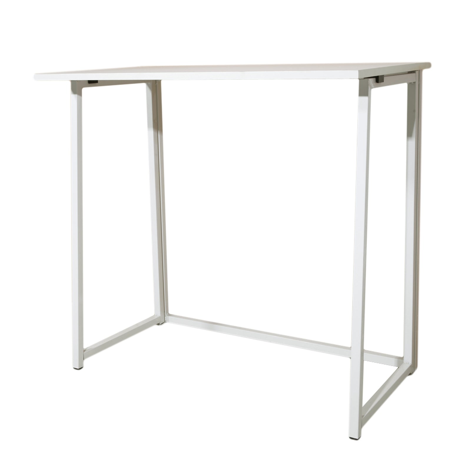 HAOYYE White Collapsible Computer Desk, Sturdy And Durable Design, Multifunctional Modern Home Office Desk, Space-Saving Storage Solution, Stylish And Practical Foldable Desk For Living Room, Bedroom, Or Study, Perfect For Work And Organization