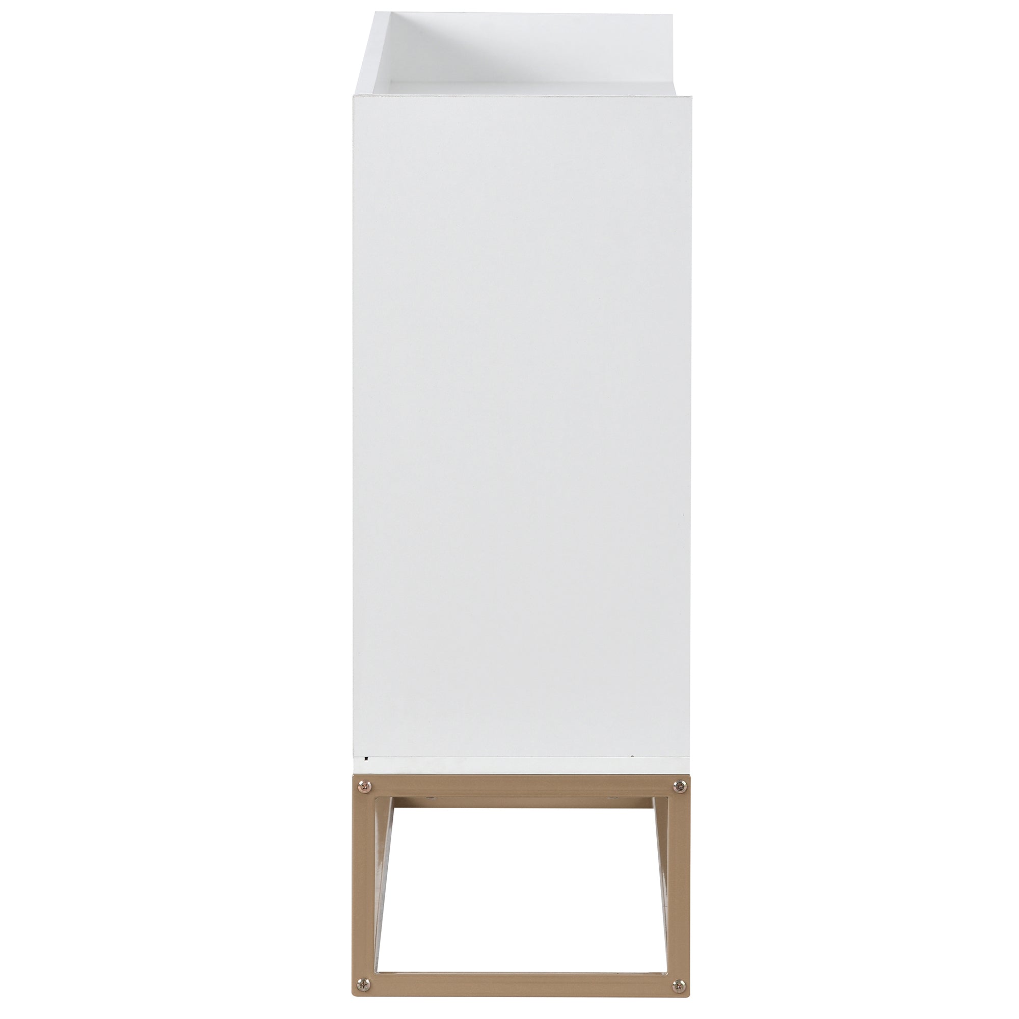 HAOYYE Modern Sideboard Elegant Buffet Cabinet with Large Storage Space for Dining Room, Entryway (White) Sturdy Space-Saving Heavy Duty Modern Design Adults Dorm Room Easy Assembly