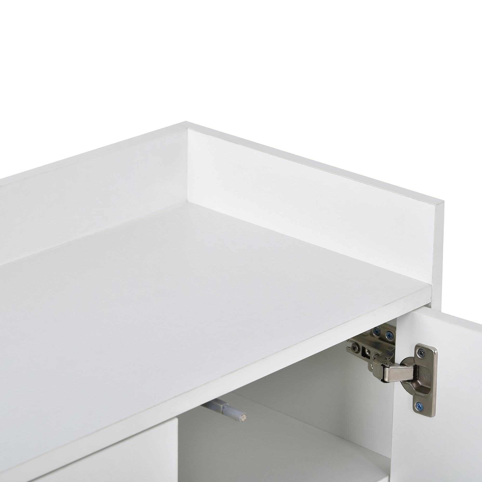 HAOYYE Modern Sideboard Elegant Buffet Cabinet with Large Storage Space for Dining Room, Entryway (White) Sturdy Space-Saving Heavy Duty Modern Design Adults Dorm Room Easy Assembly