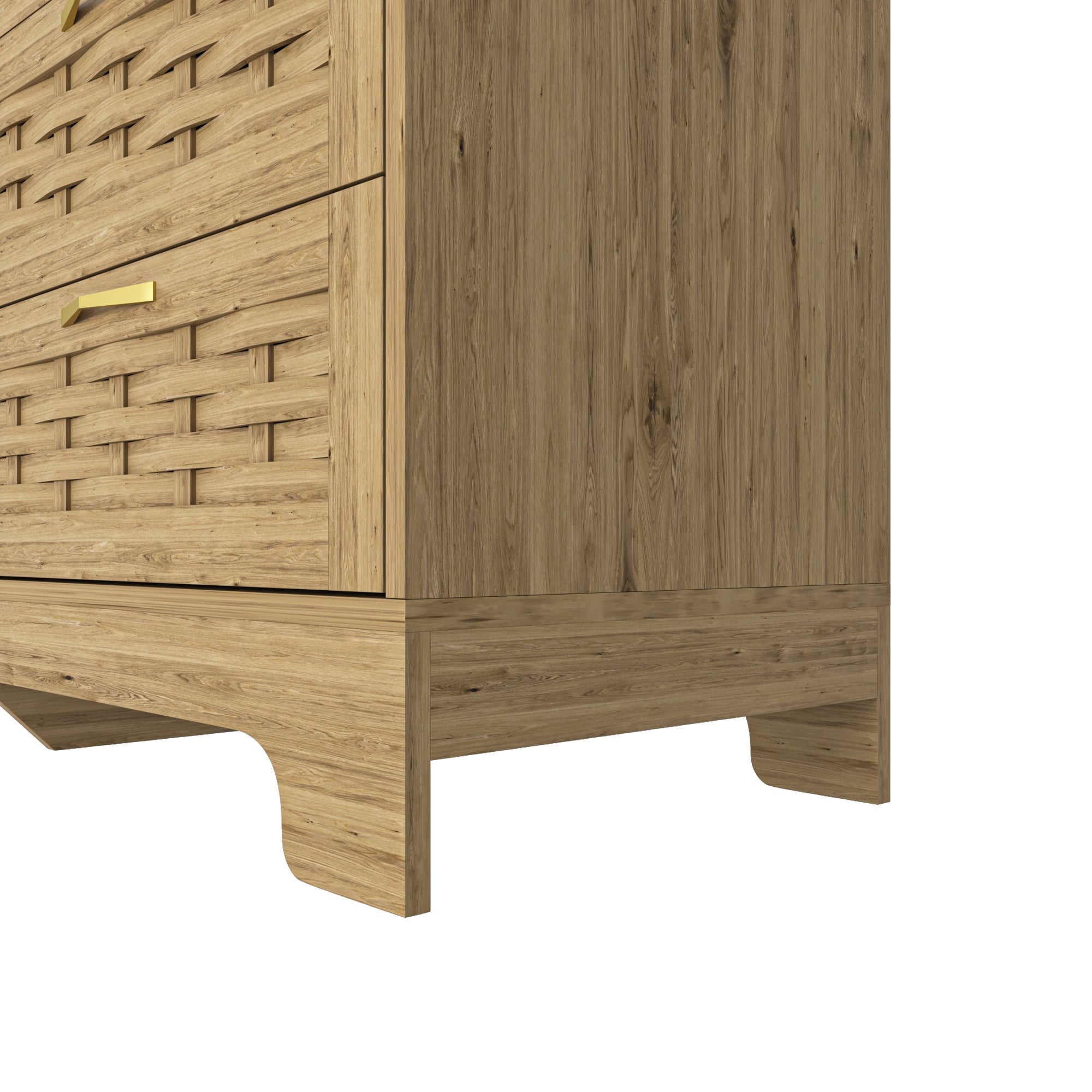 Haoyye Wooden 6 Drawer Cabinet with Extra Wide Drawers, Large Storage Organizer and Modern Chest of Cabinets for Living Room, Hallway or Bedroom, Featuring Sturdy Construction and Timeless Design for Everyday Use
