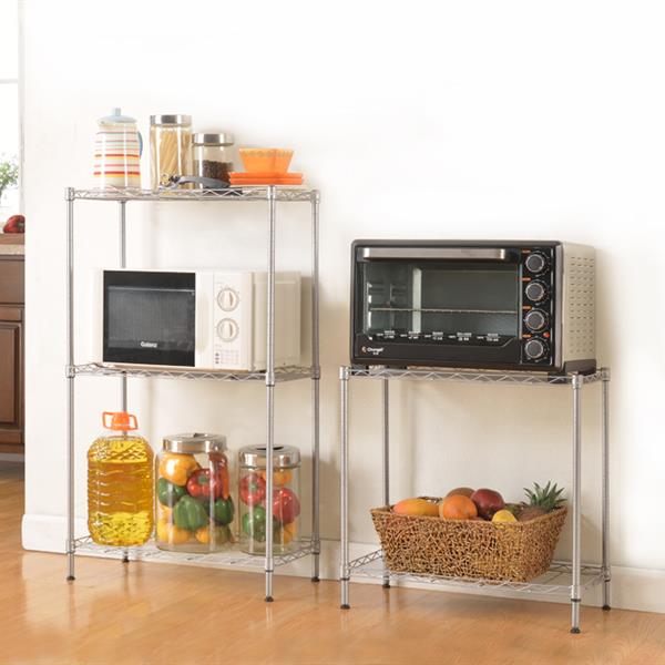 HAOYYE Changeable Assembly Floor Standing Carbon Steel Storage Rack, Silver, Soft Cozy Warm Flannel Fleece Home Decor, Luxury Comfortable Unique Design, Premium Quality Decorative Rack for Living Room, Bedroom, Office Storage Solutions