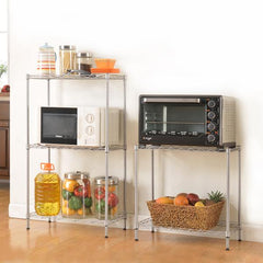 HAOYYE Changeable Assembly Floor Standing Carbon Steel Storage Rack, Silver, Soft Cozy Warm Flannel Fleece Home Decor, Luxury Comfortable Unique Design, Premium Quality Decorative Rack for Living Room, Bedroom, Office Storage Solutions