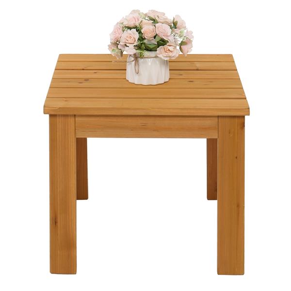 HAOYYE Wooden Square Side Table, Durable and Versatile End Table for Indoor and Outdoor Use, Ideal for Patio, Coffee, and Bistro Settings
