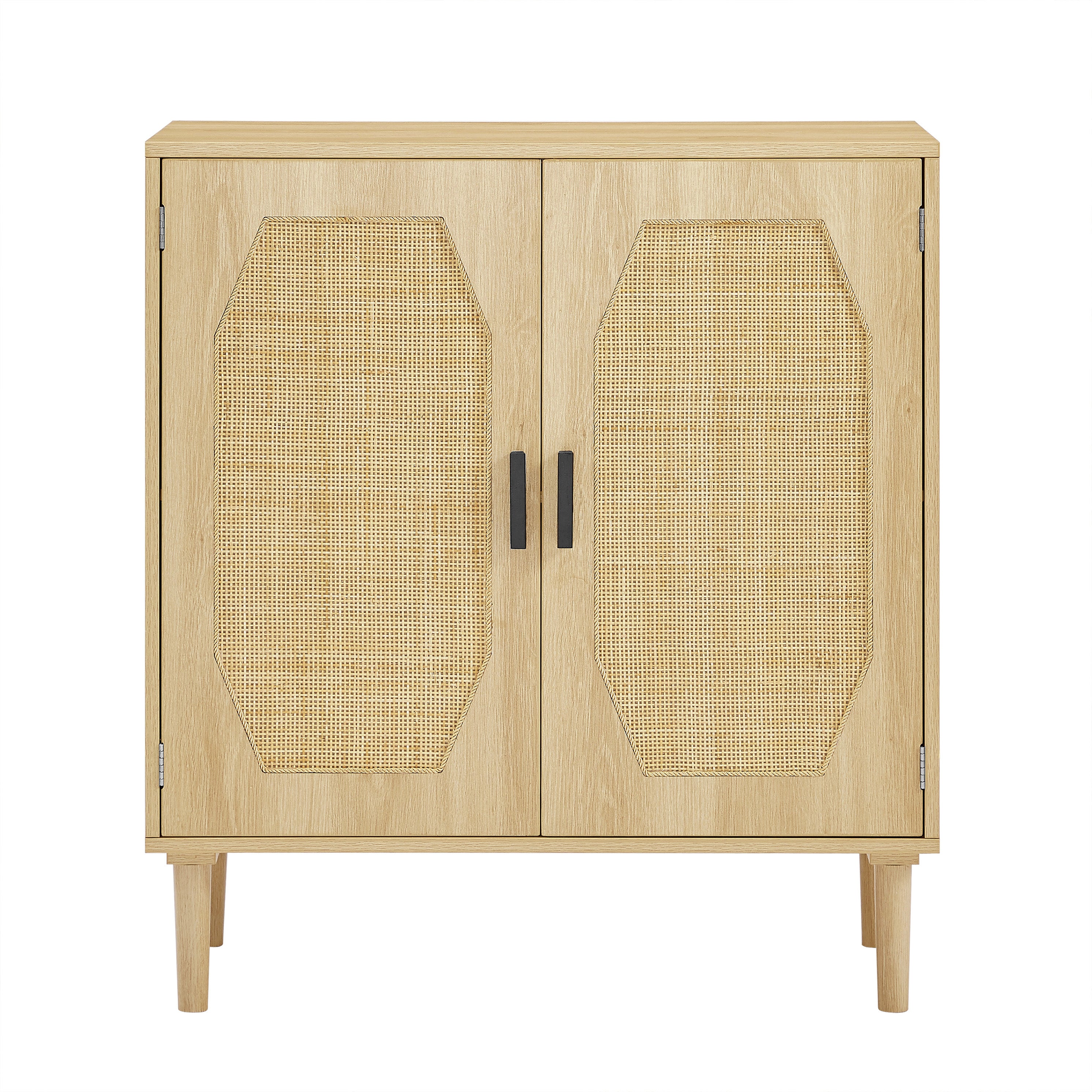HAOYYE Kitchen storage cabinets with rattan decorative doors, buffets, wine cabinets, dining rooms, hallways, cabinet console tables, Natural, Sturdy Space-Saving Heavy Duty