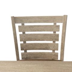 HAOYYE Set of 2 Dining Counter Height Chairs Modern Farmhouse Rustic Look Distressed Design Ladderback Solid Wood Sturdy Space-Saving Heavy Duty Modern Design Adults Dorm Room Easy Assembly