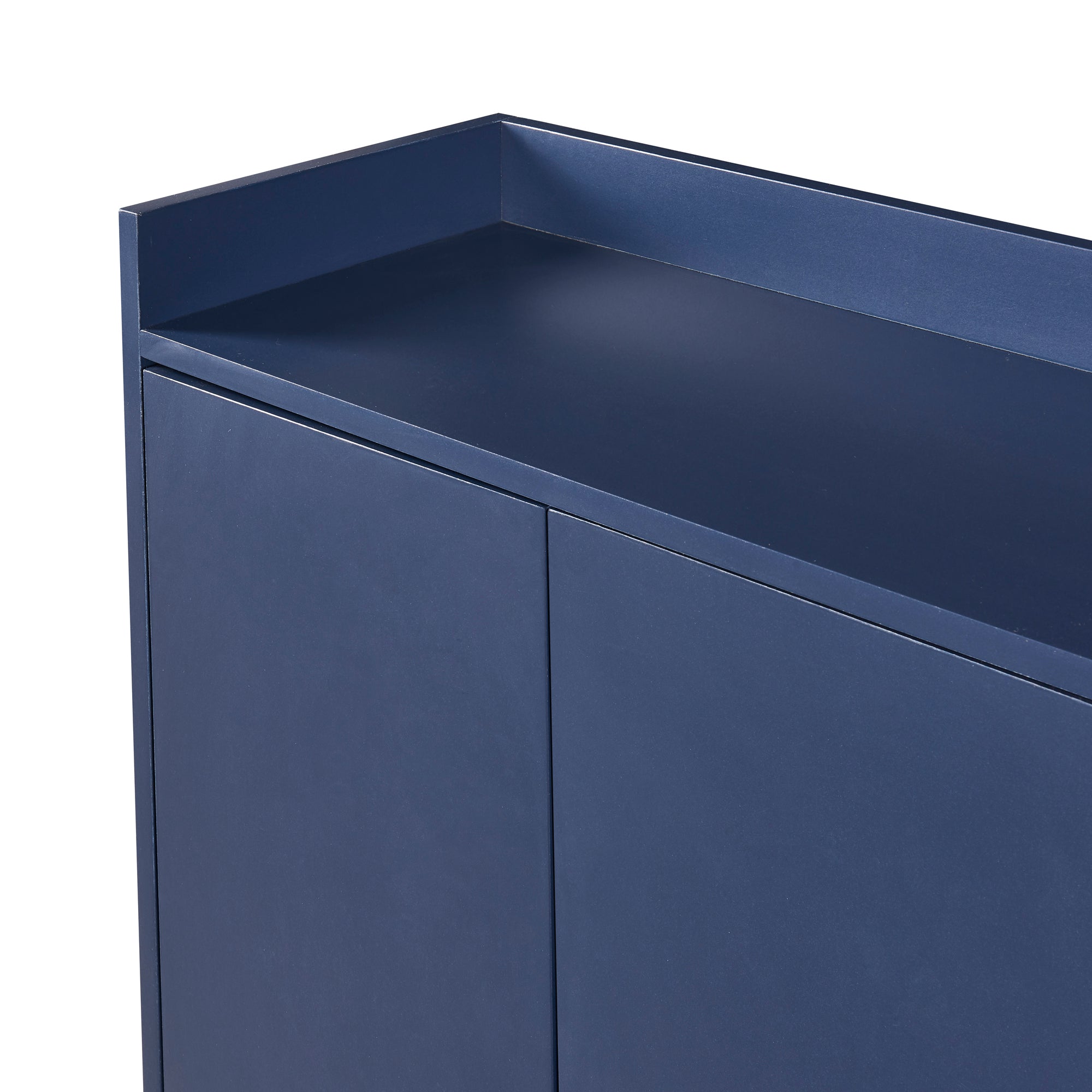 HAOYYE Modern Sideboard Elegant Buffet Cabinet with Large Storage Space for Dining Room, Entryway (Navy) Sturdy Space-Saving Heavy Duty Modern Design Adults Dorm Room Easy Assembly
