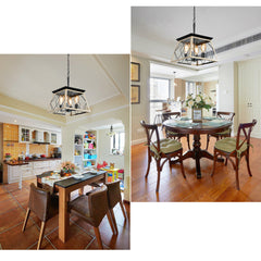 HAOYYE 4-Light Farmhouse Chandeliers For Dining Room Oak(No Bulbs) NEW SKU :W1340P206639 Sturdy Space-Saving Heavy Duty Modern Design Adults Dorm Room Easy Assembly Bedroom Furniture