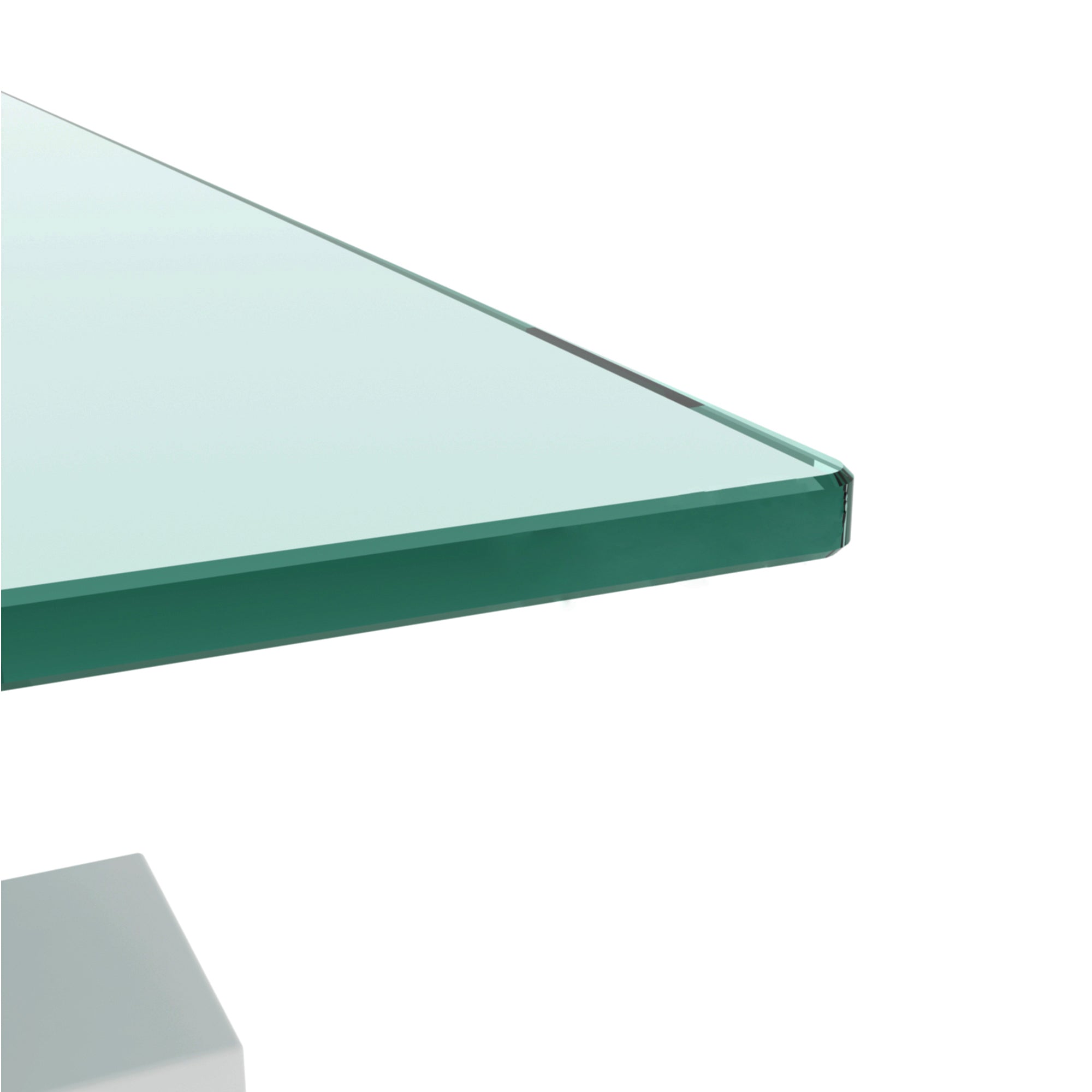 HAOYYE White Coffee Table, Clear Coffee Table, Modern Side Center Tables for Living Room, Living Room Furniture Sturdy Space-Saving Heavy Duty Modern Design Adults Dorm Room Easy Assembly