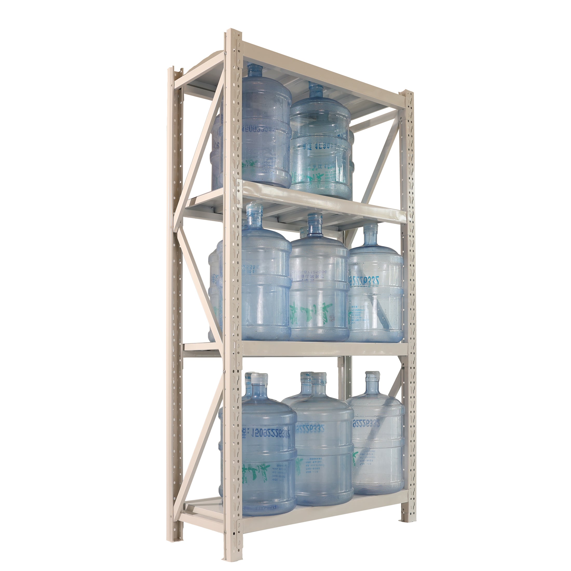 Haoyye White Heavy Duty Garage Storage Shelves, Adjustable 5 Tier Metal Rack Organizer for Basement, Pantry, Workspace or Office, Space-Saving Freestanding Storage Unit, Sturdy and Easy to Assemble Modern Design for Home Organization