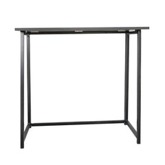 HAOYYE Simple Collapsible Computer Desk Black Sturdy Design Durable Modern Home Organizer Storage Solution Practical Stylish Space-Saving Desk for Living Room and Bedroom
