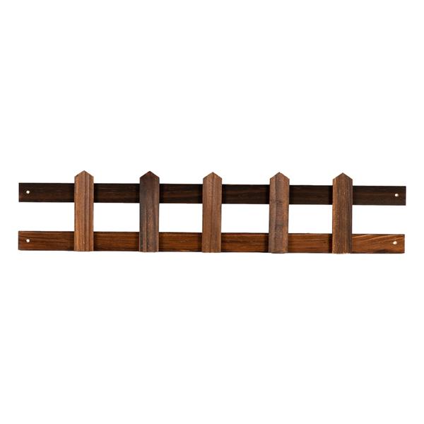 HAOYYE 4-Story 7-Seat Indoor and Outdoor Multi-Function Carbonized Wood Plant Stand, Luxurious Design, Premium Quality, Decorative and Comfortable, Stylish Home Decor with Unique Soft Cozy Flannel Fleece Touch, Perfect for Showcasing Plants in Any Setting
