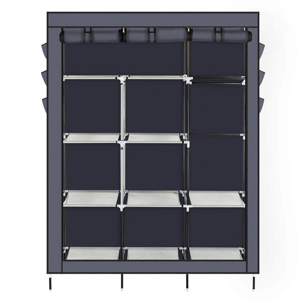 HAOYYE 69" High-Leg Non-Woven Fabric Assembled Cloth Wardrobe, Durable, Space-Saving Organizer with Modern Design, Stylish Look, and Versatile Use, Premium Quality Storage Solution for Bedroom, Living Room, Closet, and Home Essentials.