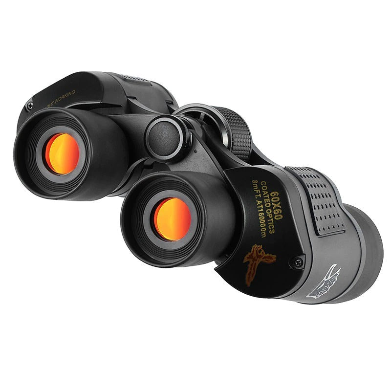 HAOYYE HD 60x60 Powerful Binoculars for Adults High Magnification Optical Telescope with Fixed Zoom LLL Night Vision Compact Design for Hunting Hiking Bird Watching and Outdoor Adventure Use