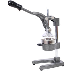 HAOYYE Cast Iron Citrus Juicer , Extra-Large Commercial Grade Manual Hand Press , Heavy Duty Countertop Squeezer for Fresh Orange Juice ,grey color Sturdy Space-Saving Modern Design Adults Dorm Room