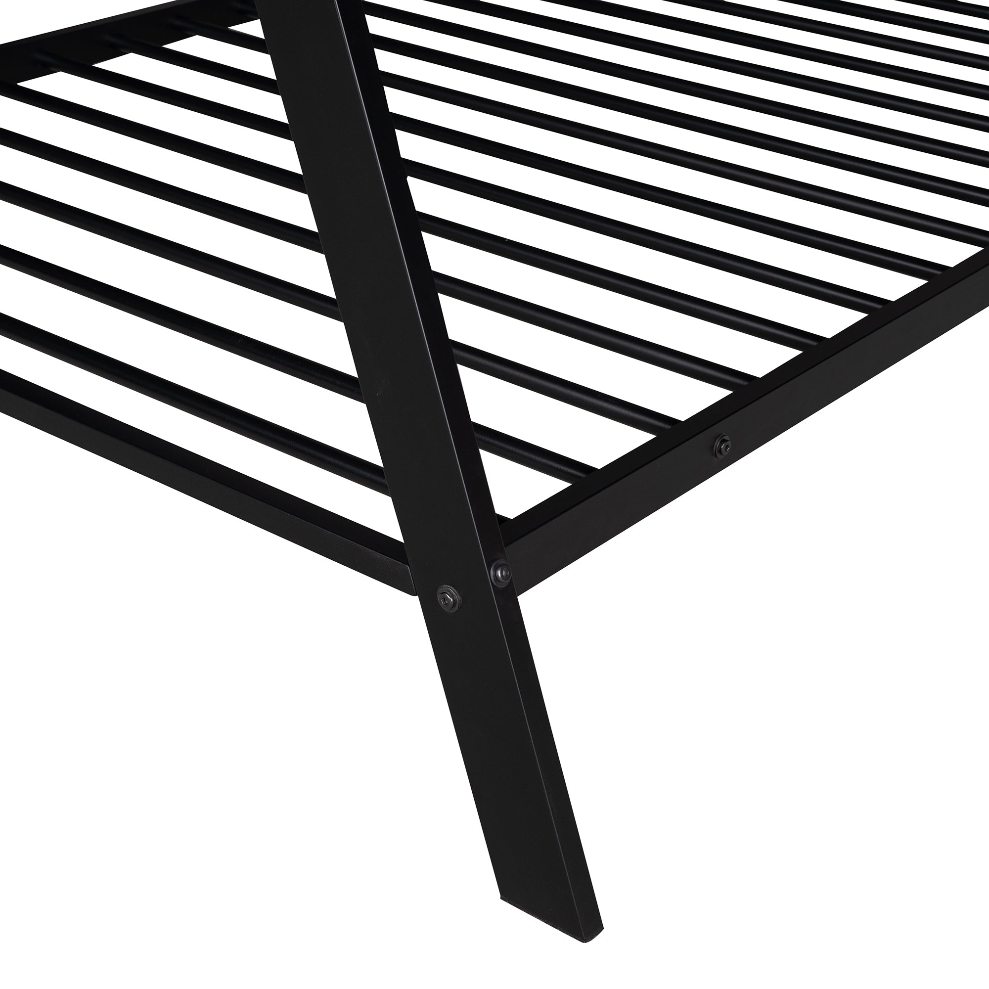 HAOYYE House Bed Tent Bed Frame Twin Size Metal Floor Play House Bed with Slat for Girls Boys , No Box Spring Needed Black Sturdy Space-Saving Heavy Duty Modern Design Easy Assembly Durable Stylish