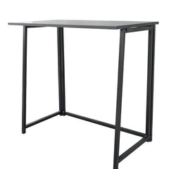 HAOYYE Simple Collapsible Computer Desk Black Sturdy Design Durable Modern Home Organizer Storage Solution Practical Stylish Space-Saving Desk for Living Room and Bedroom