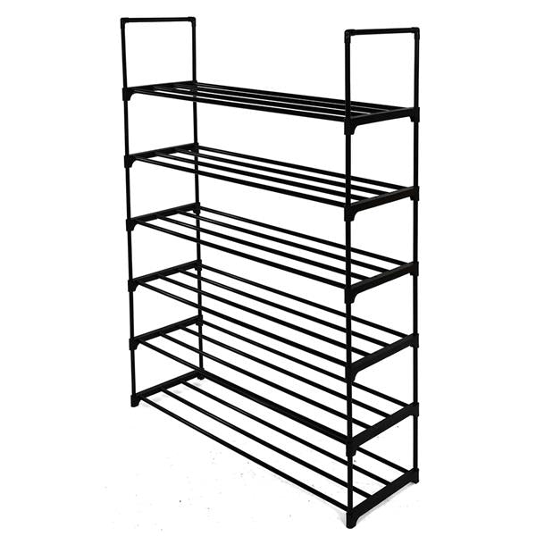 HAOYYE 6-Tier Shoe Rack Shoe Tower Shelf Storage Organizer, Durable Space-Saving Solution for Bedroom, Entryway, Hallway, and Closet, Versatile Use, Modern Design, Premium Quality for Organizing and Decluttering Shoes in Any Space.