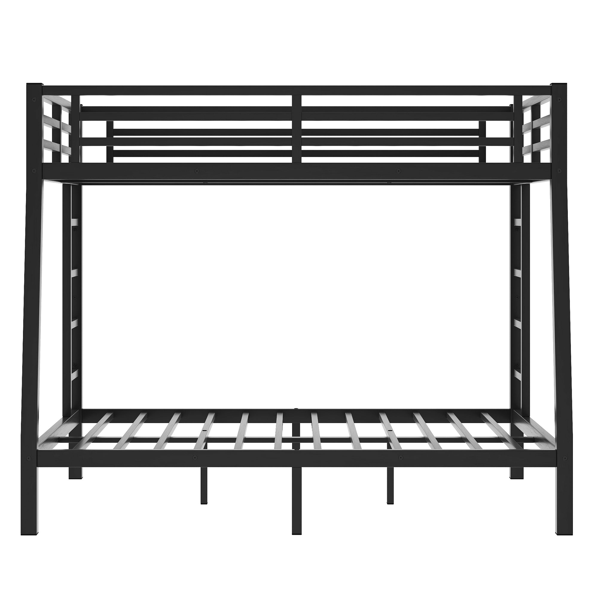 HAOYYE Metal Full XL over Queen Bunk Bed for Teens and Adults,Space-Saving/Noise Reduced/No Box Spring Needed, Old SKU W1307S00020 Sturdy Heavy Duty Modern Design Dorm Room Easy Assembly