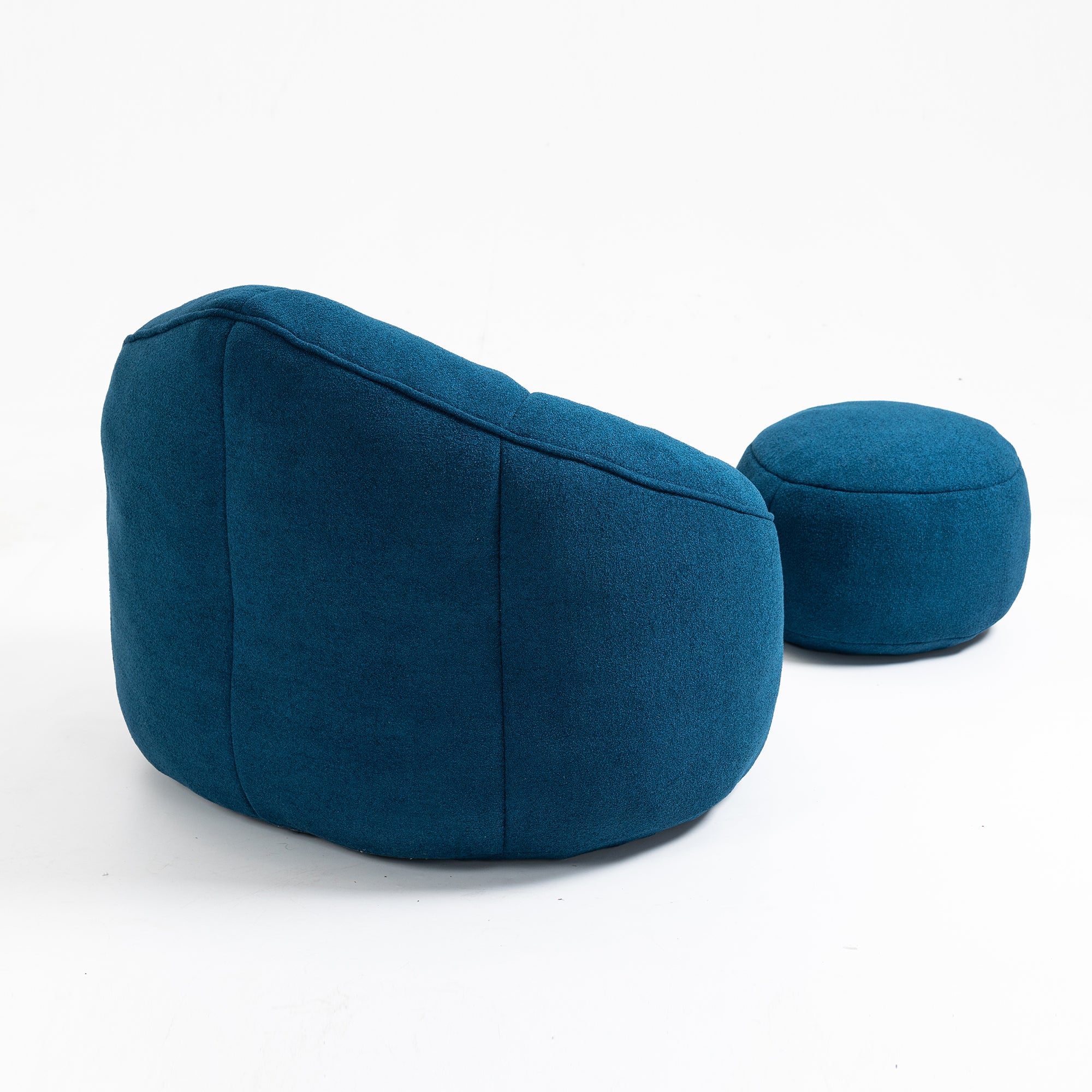 HAOYYE Bedding Bean Bag Sofa Chair High Pressure Foam Bean Bag Chair Adult Material with Padded Foam Padding Compressed Bean Bag With Footrest Sturdy Space-Saving Heavy Duty Modern Design Adults