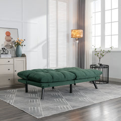 HAOYYE Emerald Convertible Folding Modern sofa Bed Sturdy Space-Saving Heavy Duty Modern Design Adults Dorm Room Easy Assembly Bedroom Furniture