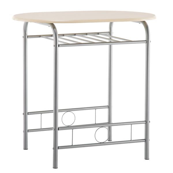 HAOYYE Breakfast Table Set Natural Durable Design Sturdy Multifunctional Modern Space-Saving Stylish Storage Solution Practical Organizer for Kitchen or Dining Room