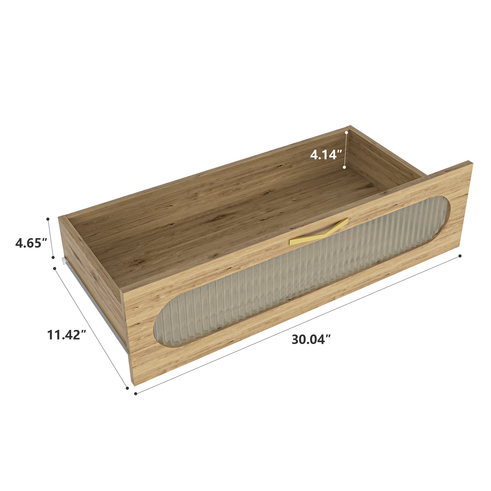 HAOYYE 4-Drawer Wood Dresser, Large Modern Storage Organizer With Wide Drawers, Double Chest Of Drawers For Bedroom, Living Room, Or Hallway, Sturdy And Space-Saving Design