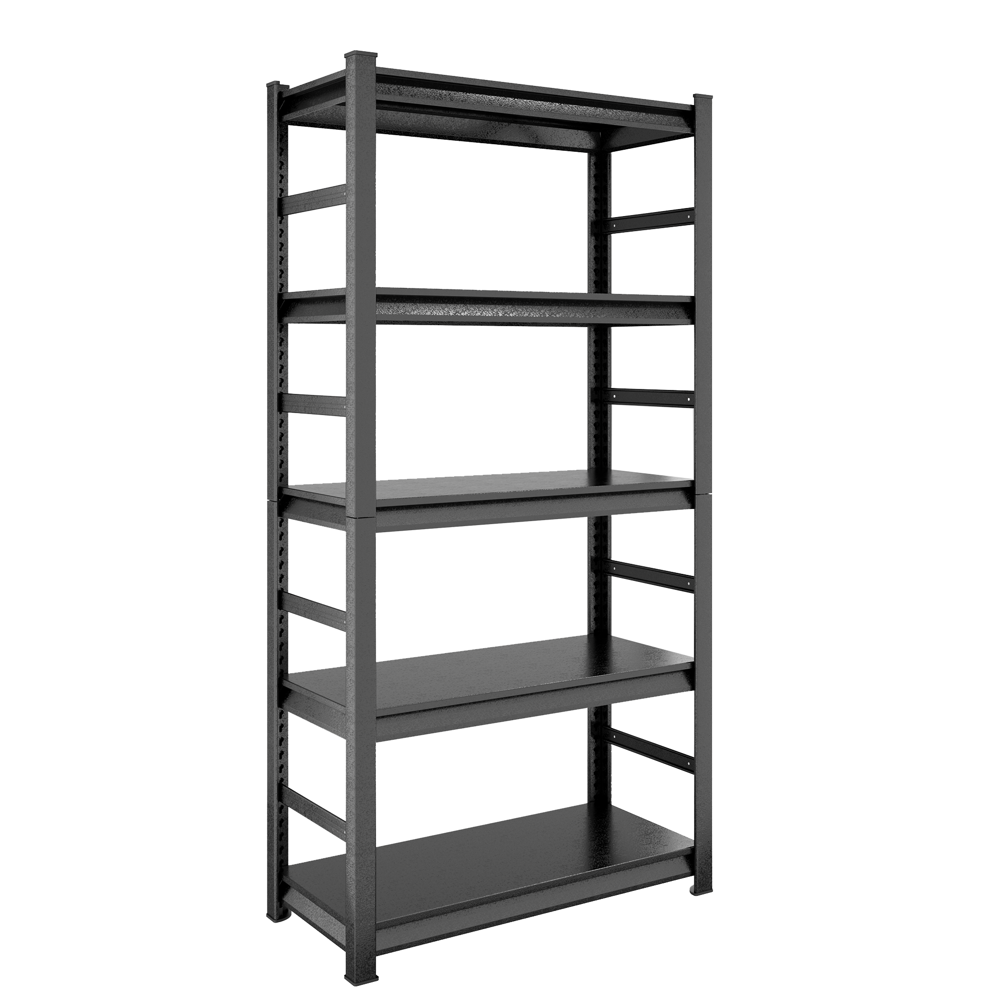 HAOYYE 5-Tier Heavy Duty Metal Storage Shelves, Adjustable Shelving Unit for Kitchen, Garage, Pantry, Office, Sturdy Space-Saving Design, Modern Storage Rack for Home, Dorm Room, and More