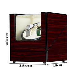 HAOYYE Double Watch Winder, Automatic Rotation Wood Display Case, Sturdy And Durable Design, Multifunctional Watch Storage Organizer, Modern Space-Saving Storage Solution, Practical And Stylish Home Organizer For Men’s And Women’s Watches