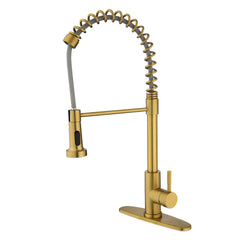 HAOYYE Kitchen Faucet with Pull Out Spraye Sturdy Space-Saving Heavy Duty Modern Design Adults Dorm Room Easy Assembly Bedroom Furniture
