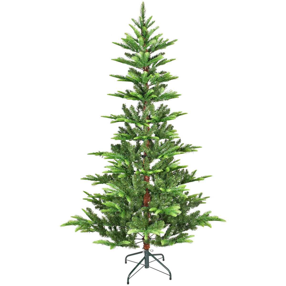 HAOYYE Premium 6ft Pre-Lit Artificial Christmas Tree With 502 PE PVC Mixed Branch Tips Hinged Foldable Metal Stand Flame Retardant Eco Friendly Material For Indoor Holiday Decor